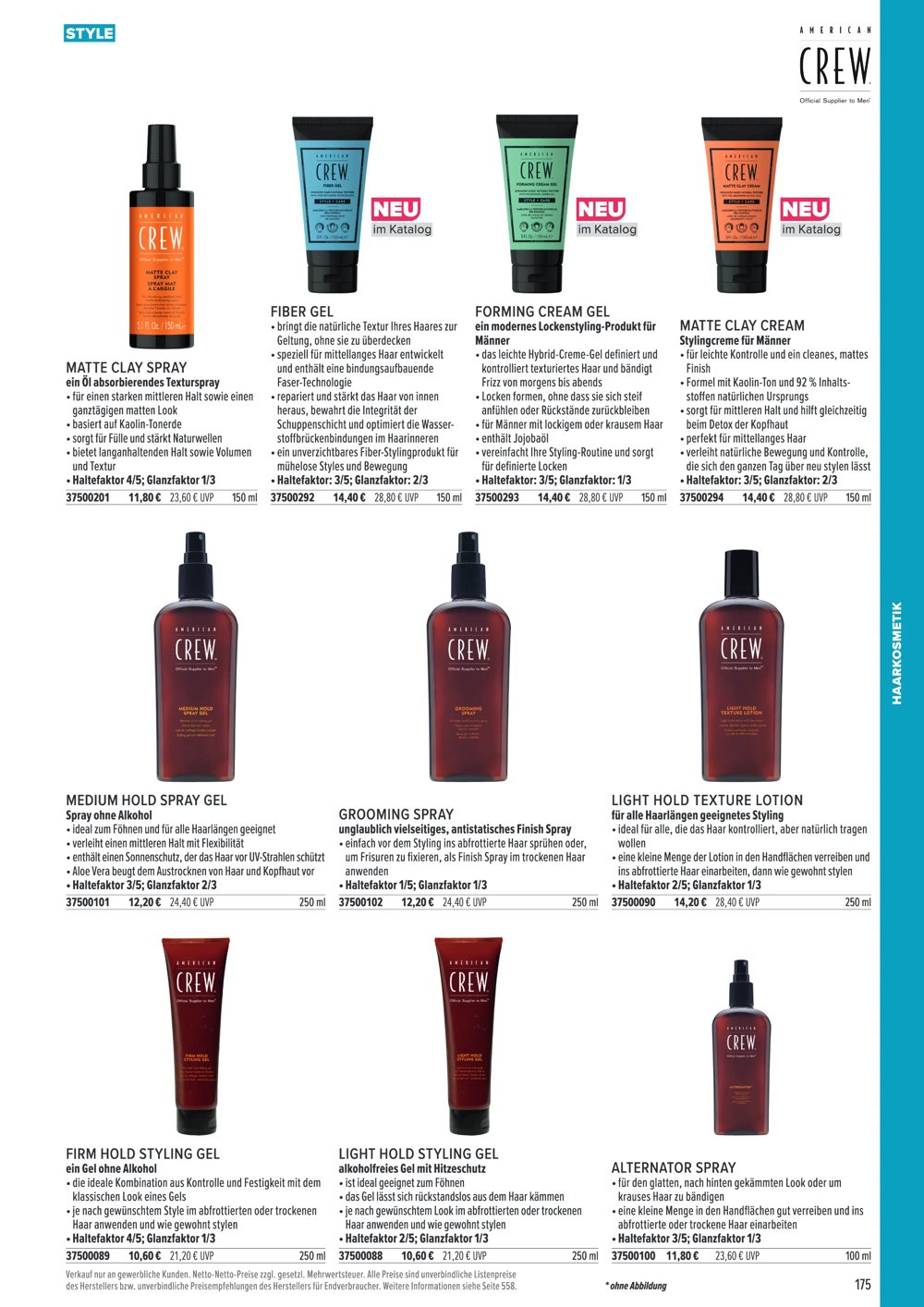 Katalogseite Haarkosmetik