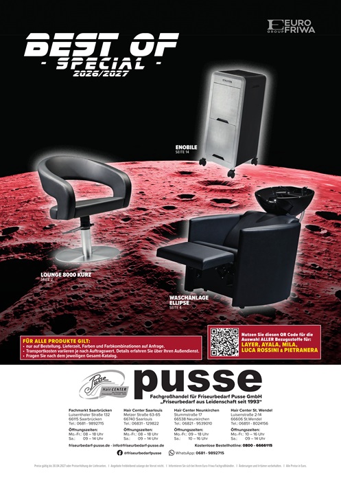 Titelseite des Einrichtungsflyers Best Of Special 2026/2027