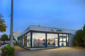 Außenansicht der Pusse-Zentrale in Saarbrücken-Burbach – Bild 1 von 2